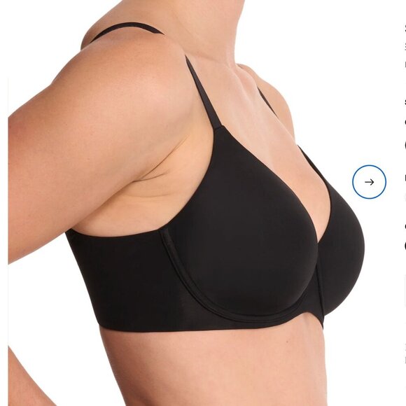 NWT Natori Cloud Comfort Back Smoothing T-Shirt Bra in Black Size 34DD - Picture 2 of 6